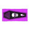 1PC Purple Coffin Hot Ghoul Gothic Halloween Beach Towel Soft Absorbent Pool Travel Decor