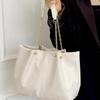 2024 Autumn Women's Trendy PU Large Capacity Chain Tote & Shoulder Bag for Daily Commutes