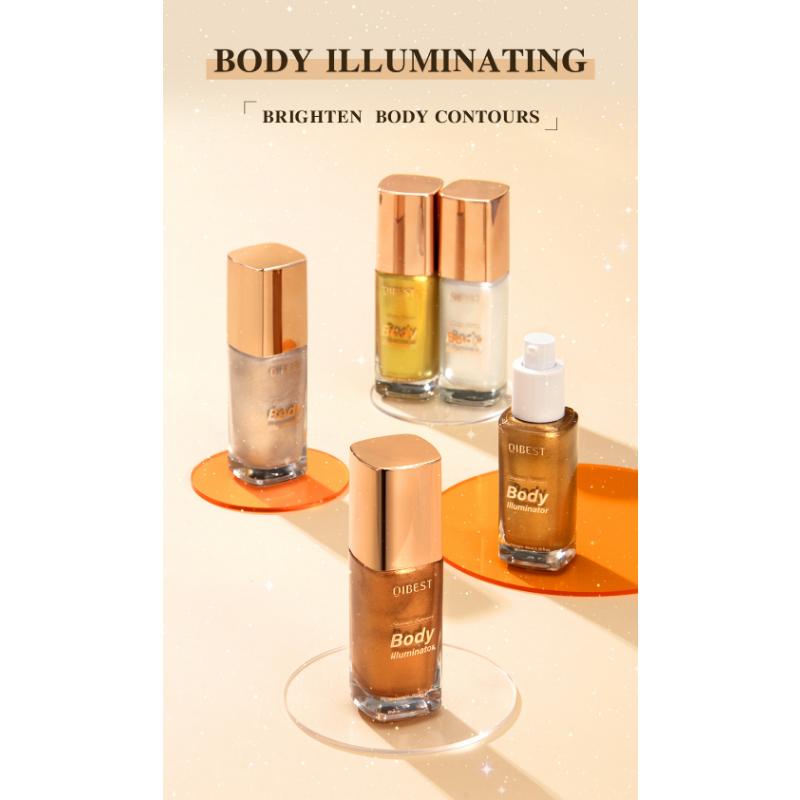 QiBest Хайлайтер для лица, осветитель для всего тела, хайлайтер для тела, пляжный сексуальный хайлайтер, масляный триммер, тональный крем