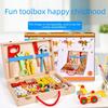 Children's Educational Wooden Tool Box Playset