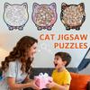Brain Burning Cat Shaped Wooden Puzzle Animal Puzzle Unique Irregular Puzzle Birthday Xmas Gifts