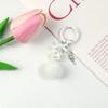 Sweet Bow Star Beaded Keychain Kawaii Pendant For Women Girls Versatile Exquisite Backpack Decoration Accessories Gifts