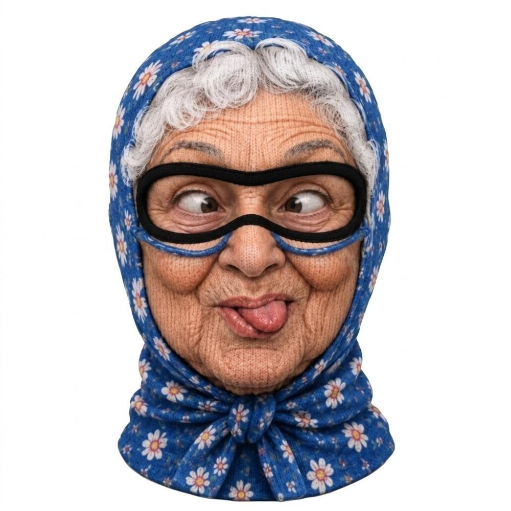 3D Печать Лица Старика Балаклава Маска для Лица Реалистичная Лыжная Маска Капюшон Для Улицы/Велоспорта/Розыгрышей/Вечеринки
