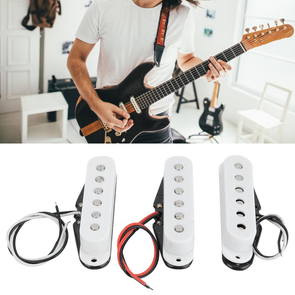 Набор из 3 звукоснимателей Нековый звукосниматель с одной катушкой для замены деталей электрогитары