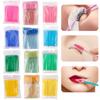 200Pcs Eyelash Brushes Disposable Cotton Swab Micro Lip Brush Wands Individual Eyelashes Microbrush Lash Extension Accessories