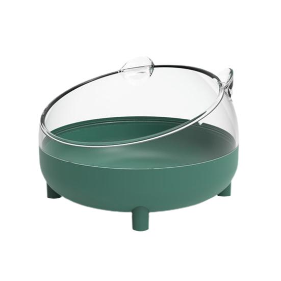 Ванна для хомяка, устойчивая к падению, симпатичная форма, легко моется, панорамная, прозрачная, большая подставка, двойного назначения.