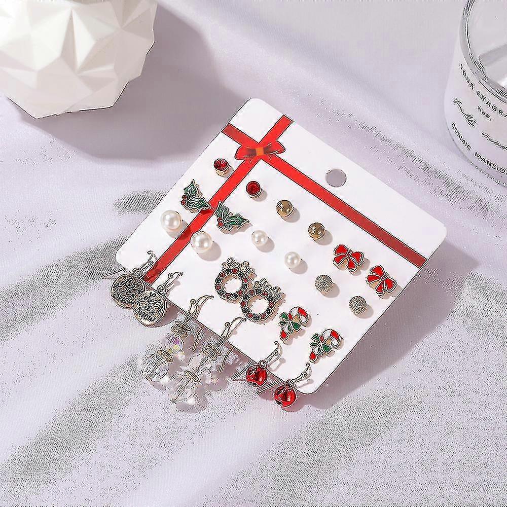 Christmas Earrings For Women Holiday Earrings For Girls Bow Tree Snowflake Earrings