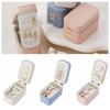 Mini Earring Storage Case PU Leather Jewelry Display Box Simple Rings Holder Vacation