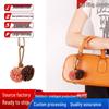 Zhang Yuanying Style Bayberry Ball Tassel Bag Charm and Keychain Pendant