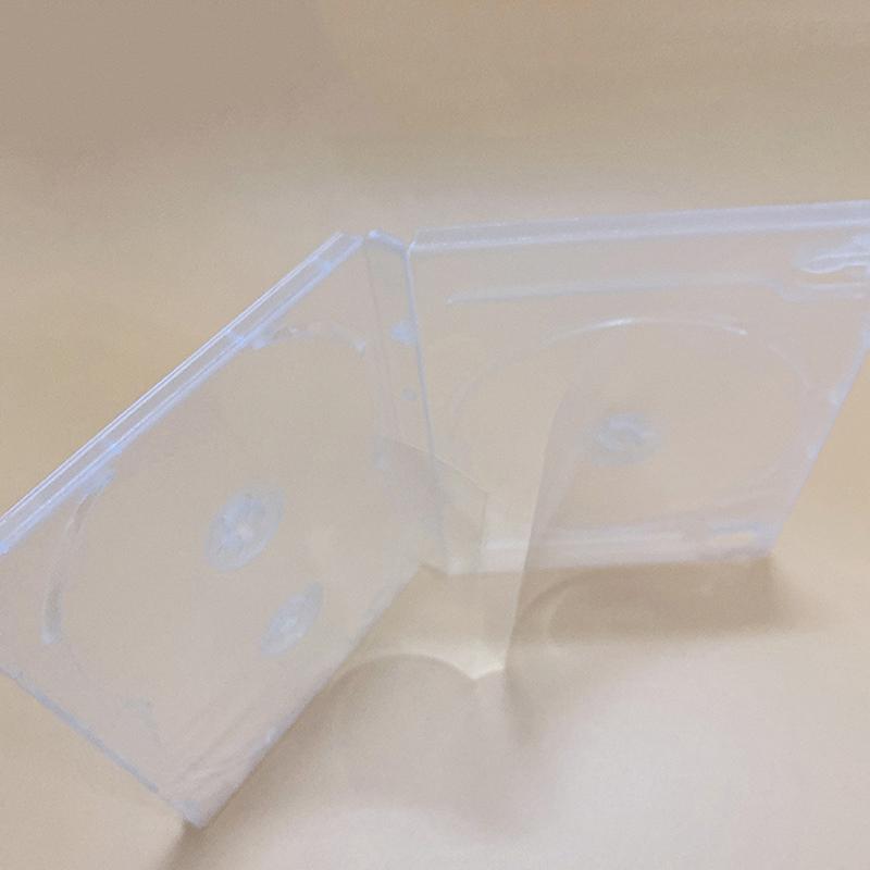 Квадратная Прозрачная Нижняя Коробка для CD Пустой Кейс для CD ПЭ Пластик Молочно-Прозрачный Кейс для CD Вместимость Кейса для CD 3 Диска