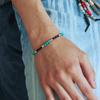 KND black & green turquoise beads bracelet