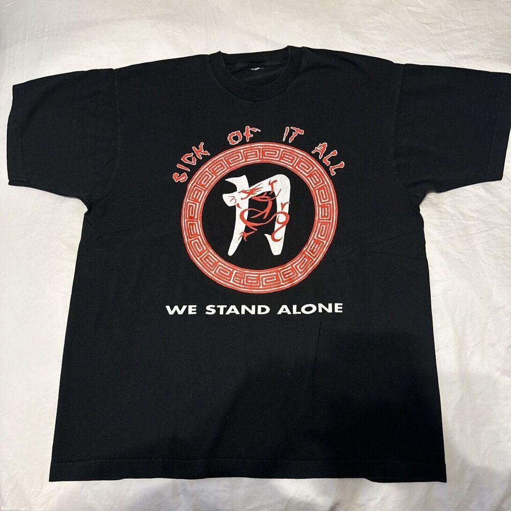 Хлопковая футболка Sick Of It All Band для взрослых, все размеры, унисекс