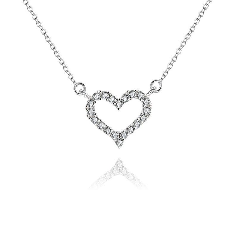 Full Heart Necklace Women Ins Style Luxury Minimalist Choker Girlfriend