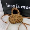 Leopard Retro Print Children Shoulder Crossbody Bag Suitable For Daily Wear