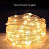 LED Solar Starry Sky String Lights - Copper Wire, Outdoor, Low Voltage, Perfect for Festive Garden Decoration