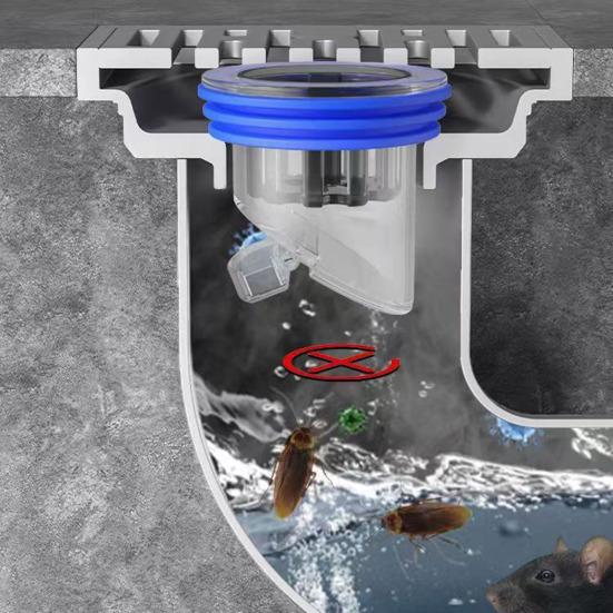 Odor Proof Floor Drain Anti-overflow One Way Valve Seal Sewer Drain Cover Easy Install Bathroom Drain Core for Backflow Prevention And Odor Control