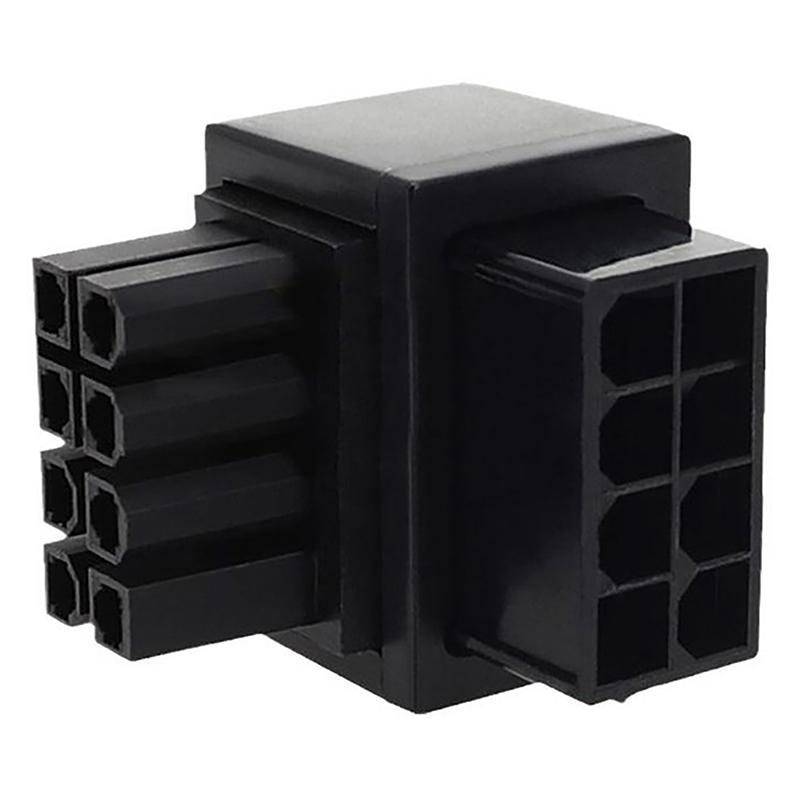 Atx 8-контактный разъем Female под углом 90 градусов к 8-контактному разъему Male Адаптер питания Gpu Разъем усилителя рулевого управления для графической видеокарты Gpu