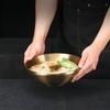 Двухслойная миска для рамена из нержавеющей стали 304, миска для супа с холодной лапшой, японская миска, для дома, ресторана