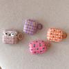 Korean Plaid Ripple Dots Are Suitable for Airpodspro1 Protective Case Apple 1st Generation and 2nd Generation Soft Case Bluetooth Headset Pro1.