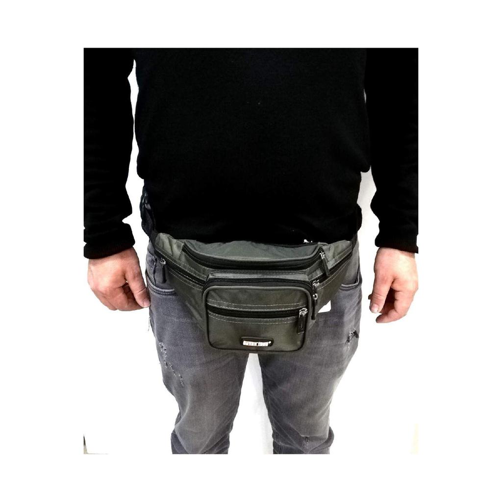 Seven Teen Men's Waist Bag Black 3432