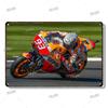 F1 Motorcycle Racing Vintage Metal Poster Racer Athlete Retro Tin Sign Auto Club Wall Art Decoration Plaque Home Decor Aesthetic