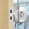 13-18mm Glass Display Cabinet Locks No Need Drilling Room Door Locks Office Glass Door Lock  Home