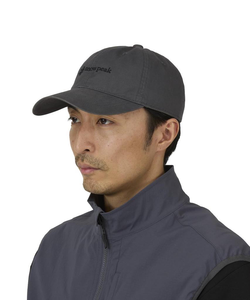Snow Peak New Standard Logo Cap NSD-AC-25AU001, UV Protection, Camping/Outdoor, Men's/Women's, CHARCOAL, Size 2