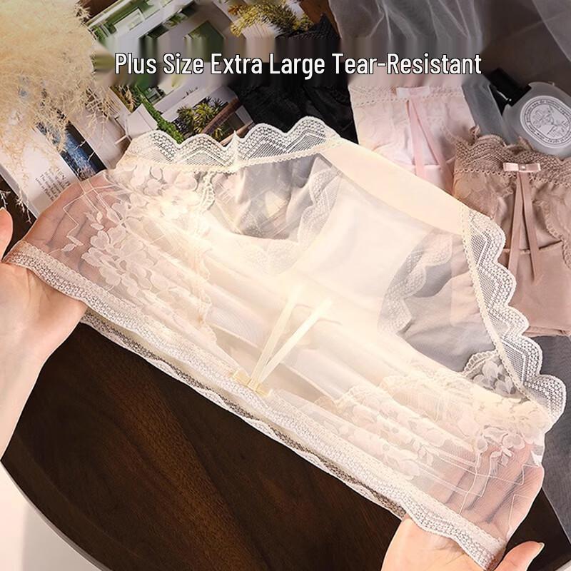 Женские трусы-слипы FitonTon, 2 шт., сексуальное французское кружево, прозрачные