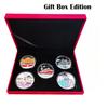 Commemorative medals for Beijing tourist attractions, Forbidden City, Great Wall, Yuanmingyuan, Temple of Heaven, color printed commemorative coins