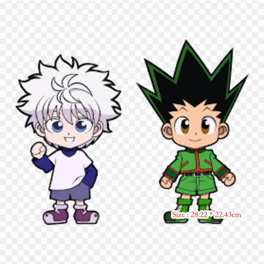 Hunter X Hunter Killua Zoldyck Kurapika патч Теплопередающая наклейка на одежду Утюг переноса плавкая одежда термочувствительные нашивки топы