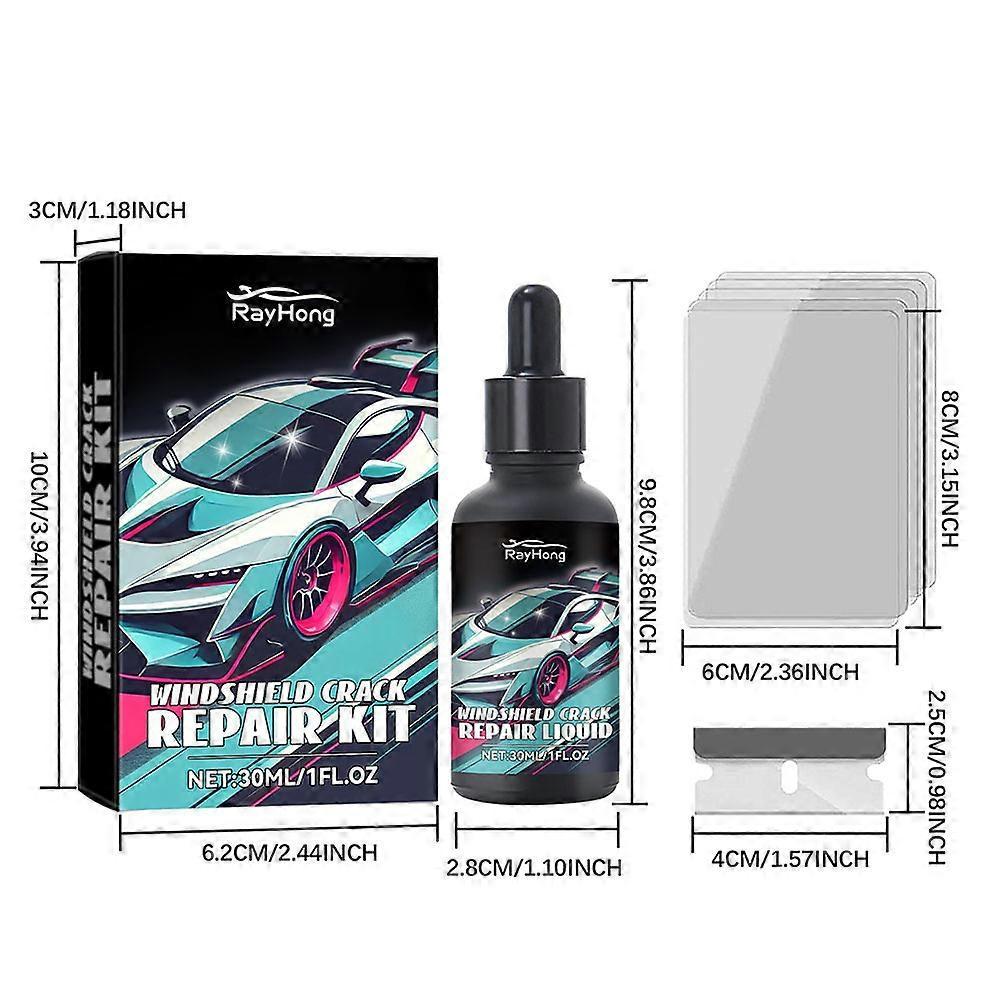 Upgrade Windshield Cracks Repair Kit, Instant Fix Chips & Cracks, Cars Glass Repair Kit for Car Care