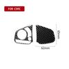 Carbon Fiber Car Steering Wheel Panel Cover Trim Decoration Fit For Honda Civic 2016-2019 Auto Accessories Sticker 2PCS
