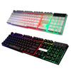 Keyboard Colorful Backlight Plug and Play ABS 104 Keys Rainbow Keyboards for Computer