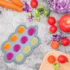 Силиконовый лоток для заморозки пищевых продуктов для малышей с крышкой Контейнер для хранения грудного молока, не содержащий бисфенола А, лоток для прорезывания зубов, кубики льда, фруктовое пюре