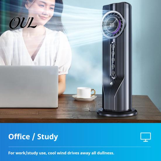 Quiet Portable Air Conditioner Fan, 3 in 1 Evaporative Cooler with Mister, 6 Speeds Energy Efficient Fan Desktop Cooling Timer, USB Personal