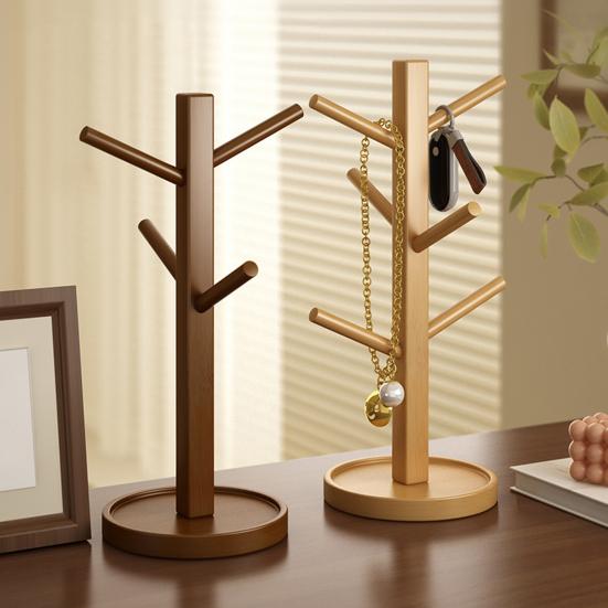 Настольная полка-держатель для стаканов из массива дерева, перевернутый держатель для чашек, несущая способность, штабелируемый, для кухни, ресторана, дома