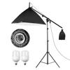 Andoer Studio Photography Softbox Lighting Kit with 50 *70cm Softbox + 105W 5500K E27 Socket Bulb *