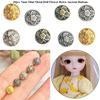 20pcs Metal Retro Ancient Buttons Mini Doll Coat Buckle DIY Doll Clothes Accessories