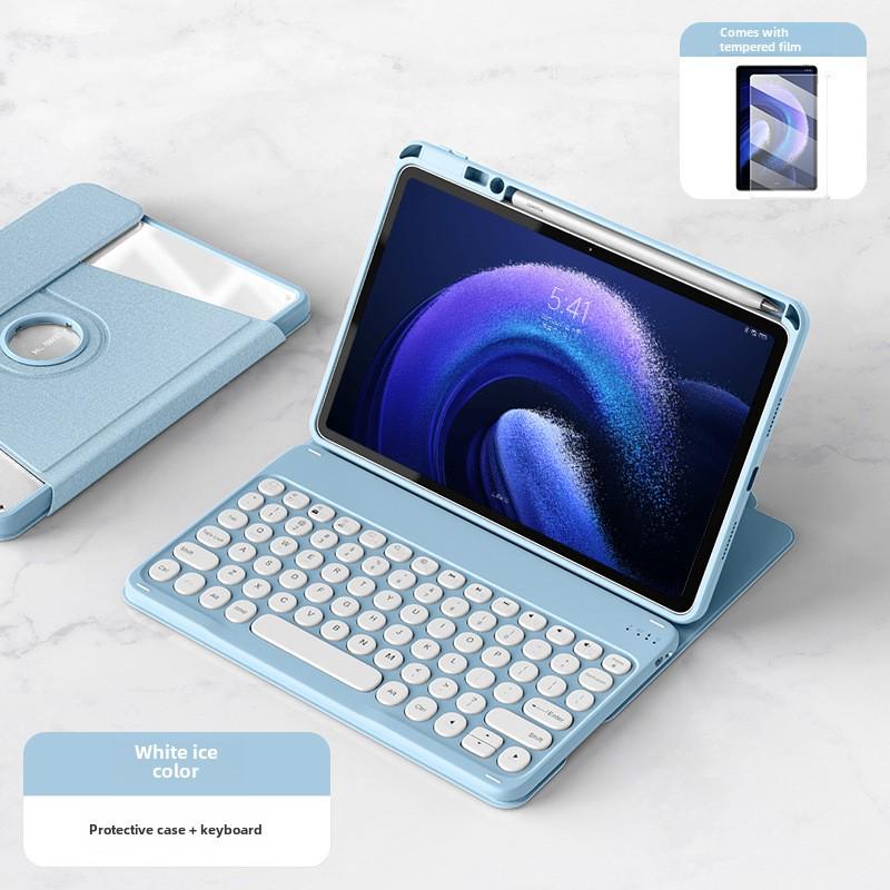 IPad 2019/20 (10,2 дюйма) Вращающийся чехол-клавиатура с гнездом для ручки