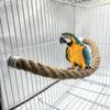 Попугай для стачивания зубов Хлопковая веревка Стойка Съемные аксессуары для клетки Птицы Качели Стенд Снять скуку Попугай Качели Поводок