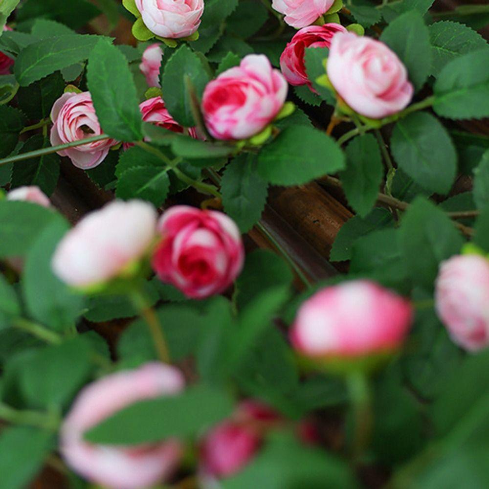 54/60 Головок Искусственные Розы Цветы Лоза Реалистичное Прикосновение Украшение Букет Искусственный Цветок Декор Балкона