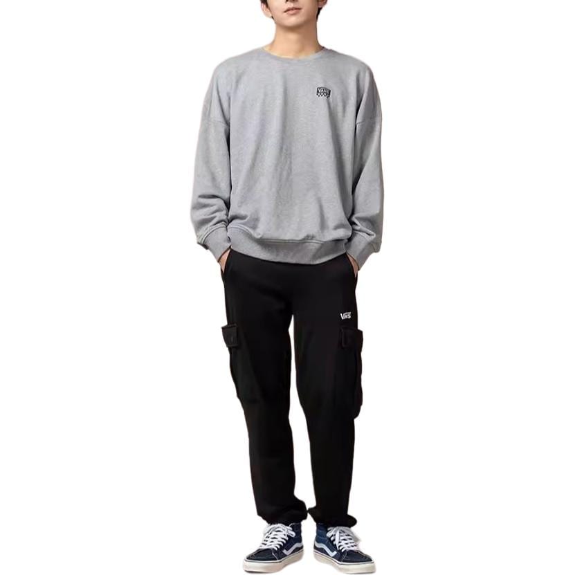 Vans Sweatshirts Unisex Gray Crew Neck Moderate Regular VN000H0SHTG