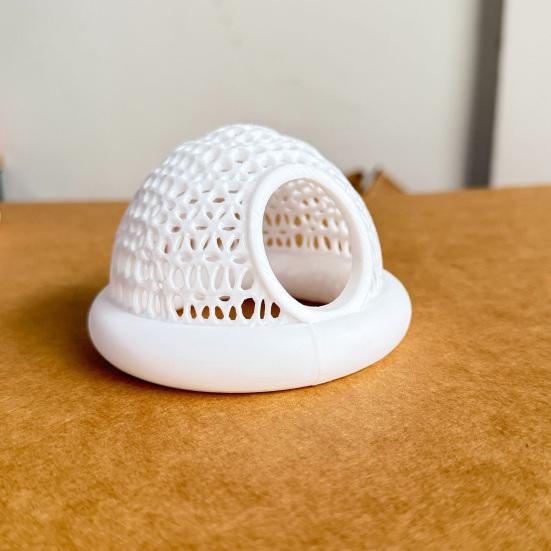 Плавающий домик-укрытие для рыбок петушков и креветок, 3D-печатная гамак-пещера для аквариума, маленькое кормушка-кольцо, место для отдыха для декора аквариума