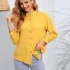 Autumn White Blouse Casual Cardigan Loose Shirts  Solid Long Sleeve Shirt Casual Top Clothes Women Clothing New 30052
