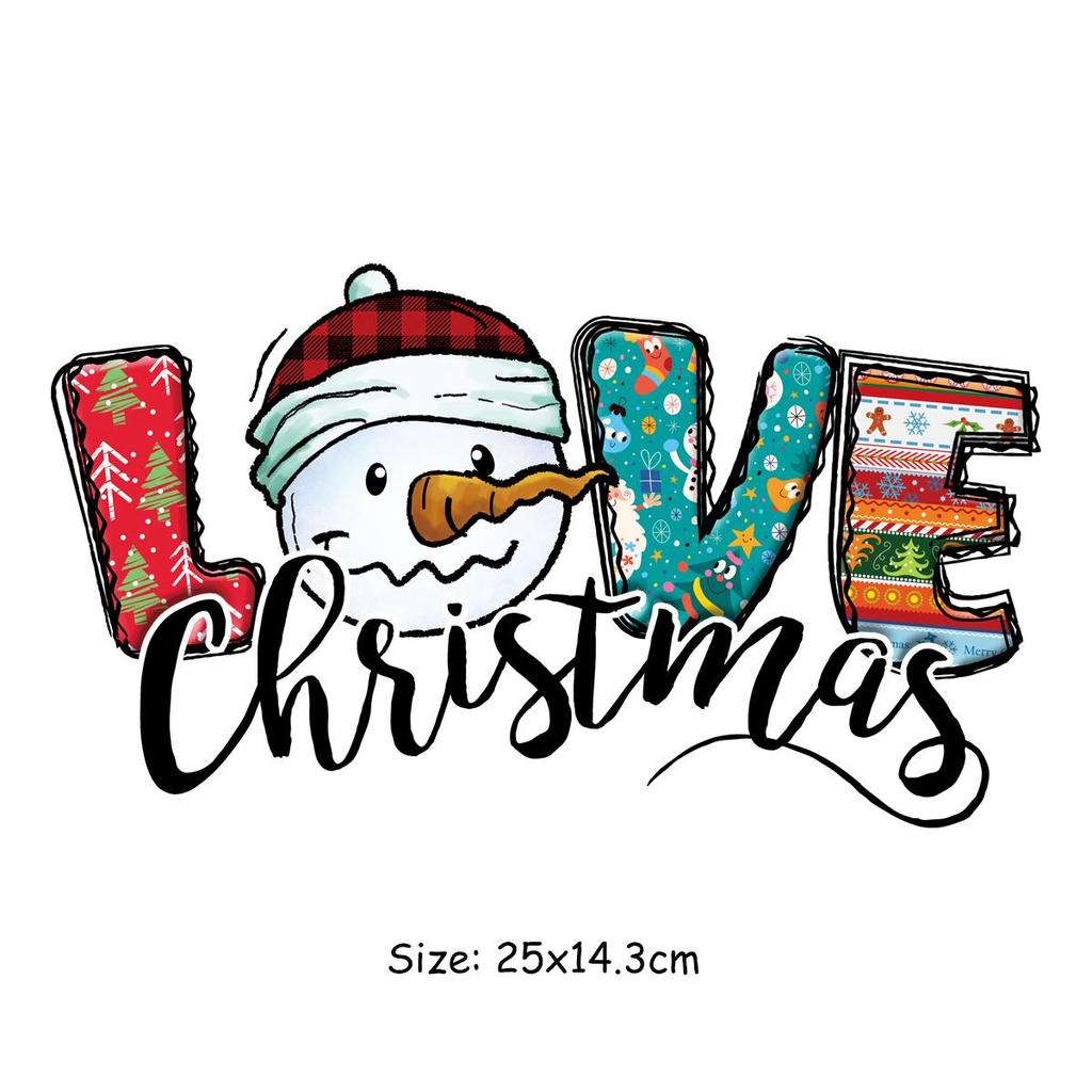 Рождественское настроение, термопереносные наклейки, снеговик, аксессуары для рукоделия, художественные ремесла, гладильный утюг для переноса одежды, аппликации, нашивки