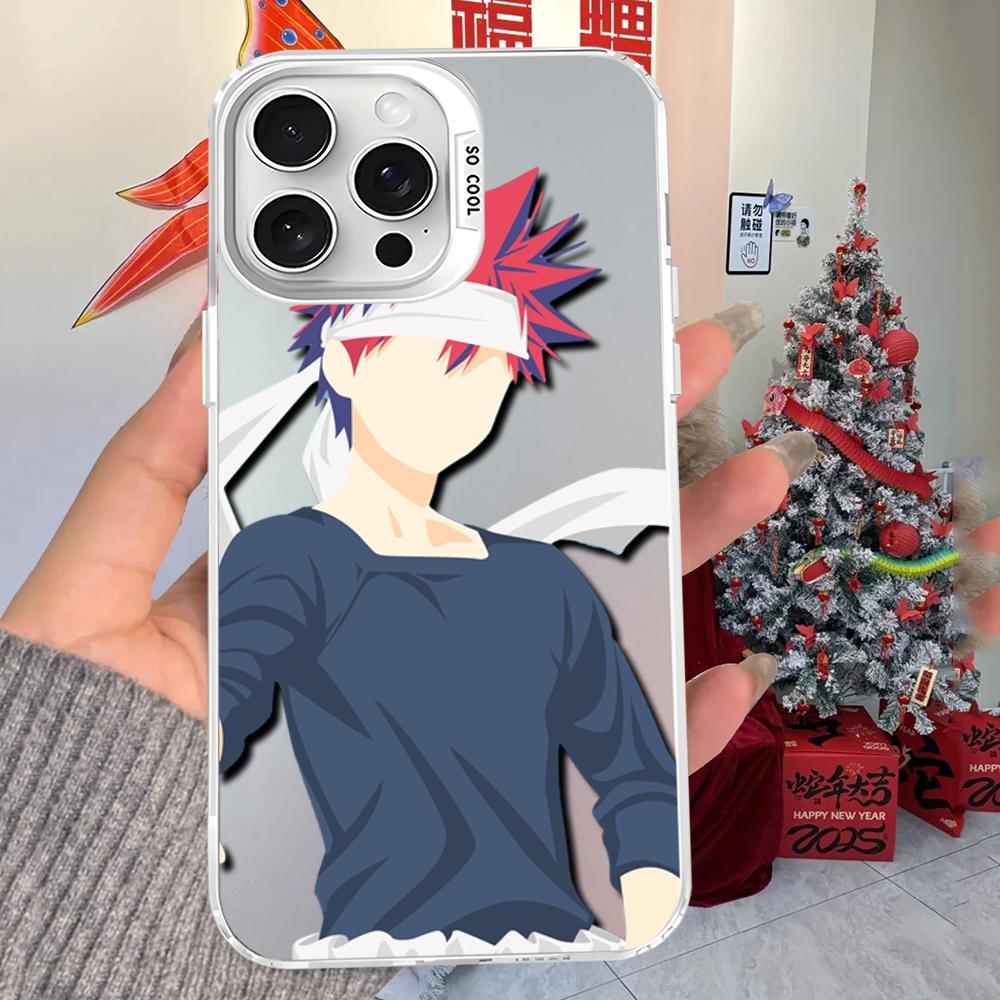 Чехол для телефона Soma Yukihira Food Wars Shokugeki no Soma Аниме Для iPhone16 15 14131211ProMax X XR87Plus Матовый Ударопрочный Задняя крышка