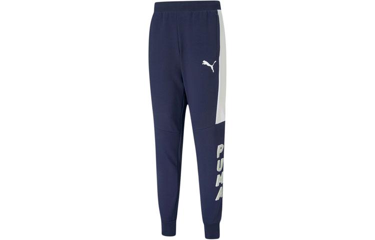 Puma Мужские вязаные спортивные штаны Твидовые Синие Умеренные Спортивные штаны 588678-06
