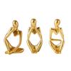 Decorative Abstract Thinker Men Statue Set Of 3 Modern Art Showpiece Latest