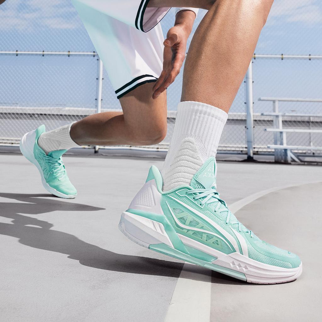 Баскетбольные кроссовки Li Ning Light Speed 3 Мужские Низкие Island Blue White ABPV005-3
