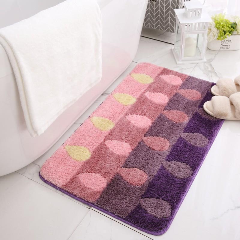 Plush Door Mat Entryway Bathroom Kitchen Bedroom Non-Slip Absorbent Floor In Modern Minimalist Style